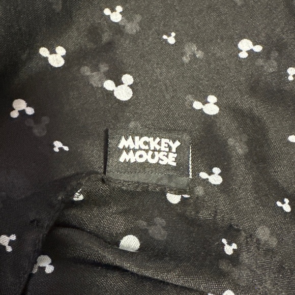 Disney Mickey Mouse Head Infinity Scarf Black White Sheer Light Disneybound - Picture 7 of 9